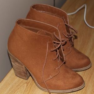 NWOT!!! Booties with a heel!